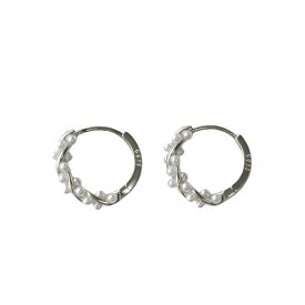 【金属アレルギー対応】ピアス パール フープピアス つけっぱなし シルバー925 18Kコーティング 小ぶり ミニピアス ニッケルフリー 上品 高見え レディース 大人 30代 40代 プレゼント
