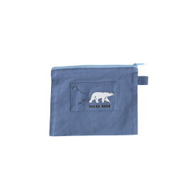 ポーチ 小物入れ 大容量 フラットポーチ ミニポーチ 小さめ サニタリーポーチ 持ち運び コンパクト リネン コットン 綿 ゆるかわいい 刺繍 おしゃれ 大人かわいい 軽い 薄い ファスナー アニマル ゆるデザイン レディース くすみカラー