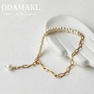 【金属アレルギー対応】ブレスレット 金属アレルギー対応 つけっぱなし パール ステンレス 日本製 ニッケ…
