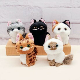 こにゃんころん ネコ 猫 ねこ かわいい キュート マスコット プレゼント ギフト ベンガル ラグドール 黒猫 三毛猫 アメショー キーホルダー ぬいぐるみ バッグチャーム 母の日 敬老の日