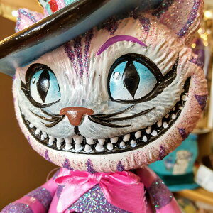 アリスインワンダーランドナッツクラッカー チシャネコ 【送料無料】くるみ割り人形 ナッツクラッカー オブジェ 置物 オシャレ インテリア 手作り ハンドメイド クリスマス Xmas プレゼント