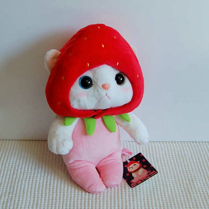 楽天市場】Choo choo本舗 猫のぬいぐるみ いちごちゃん Mサイズ ネコ 
