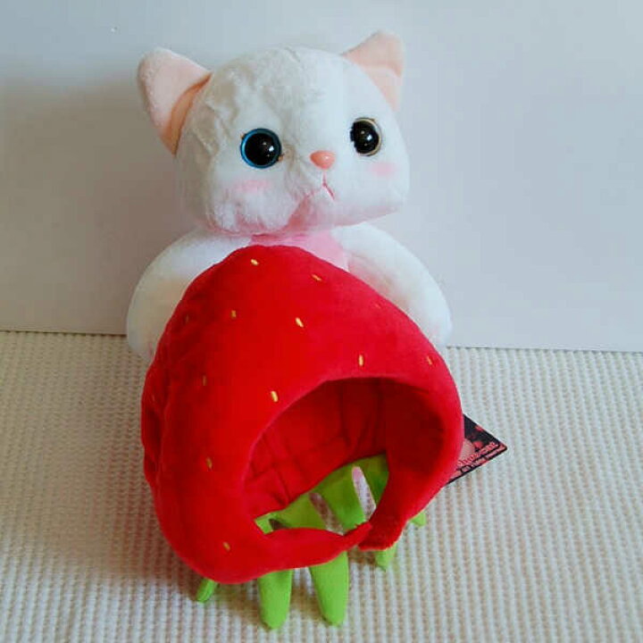 楽天市場】Choo choo本舗 猫のぬいぐるみ いちごちゃん Mサイズ ネコ 
