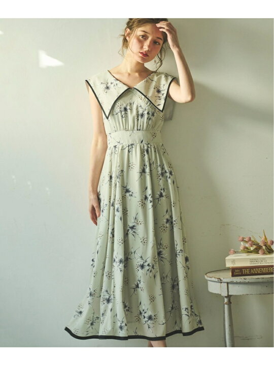 楽天市場】【SALE／90%OFF】フラワープリントセーラーカラーワンピ 