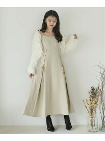 【SALE／70%OFF】レースアップキャミワンピース Noela ノエラ ワンピース・ドレス ワンピース レッド ベージュ ブラウン【RBA_E】【送料無料】[Rakuten Fashion]