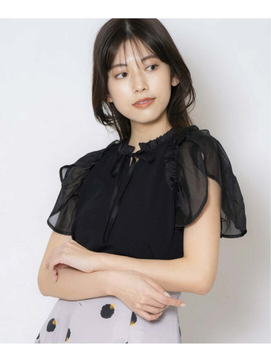 楽天市場】【SALE／50%OFF】ショルダーフリルリボンタイニット Noela 