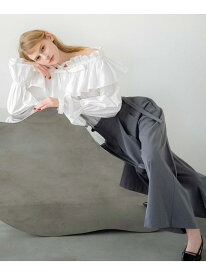 ウエストタックアシメデザインパンツ Noela ノエラ パンツ その他のパンツ グレー ネイビー【先行予約】*【送料無料】[Rakuten Fashion]