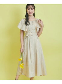 【SALE／70%OFF】タイプライターボリュームワンピ Noela ノエラ ワンピース・ドレス ワンピース ベージュ イエロー ネイビー【RBA_E】【送料無料】[Rakuten Fashion]