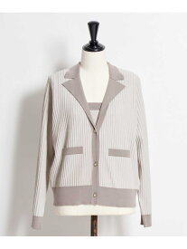 ニットジャケットアンサンブル Noela ノエラ トップス ニット ベージュ【先行予約】*【送料無料】[Rakuten Fashion]