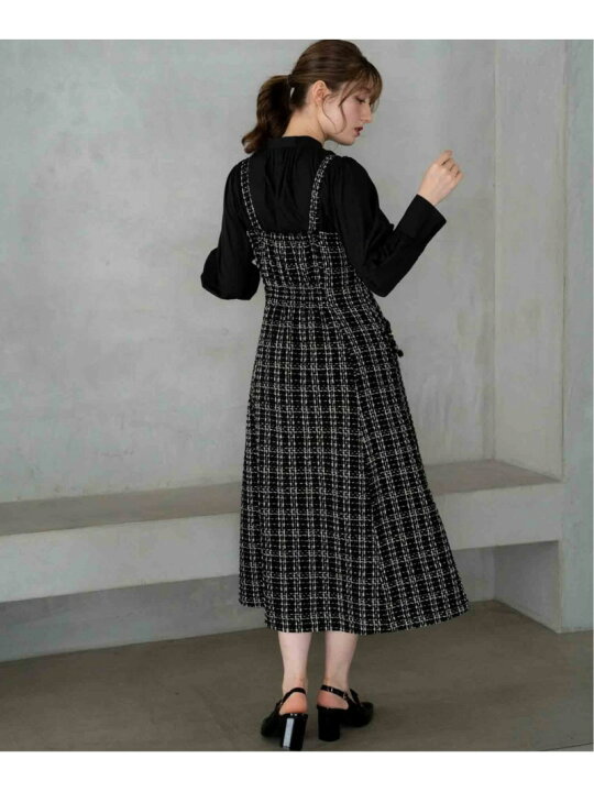 楽天市場】【SALE／60%OFF】ツイードジャケット×ジャンスカセット 