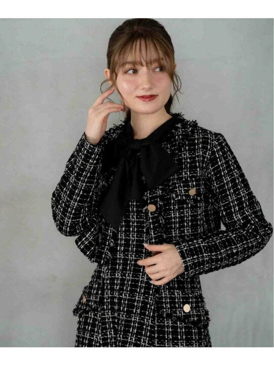 楽天市場】【SALE／60%OFF】ツイードジャケット×ジャンスカセット 