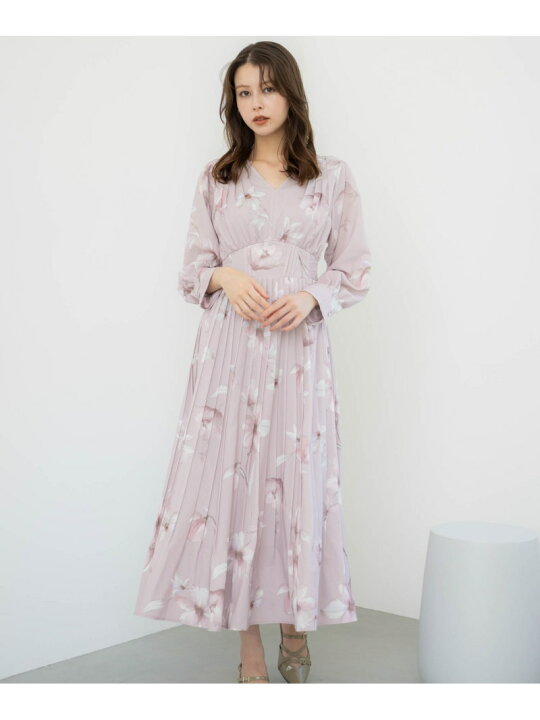 楽天市場】【SALE／50%OFF】ビッグフラワープリーツワンピース Noela 