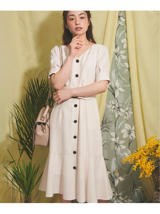 楽天市場】【SALE／60%OFF】リネンライクフレアヘムワンピース Noela 