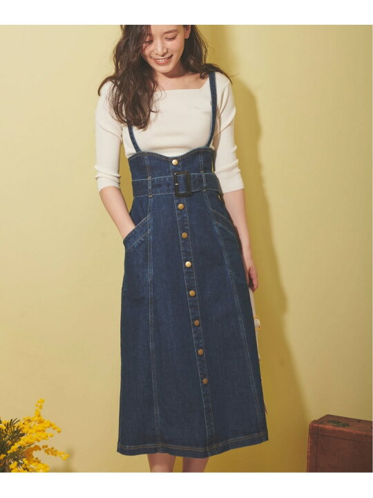 楽天市場】【SALE／70%OFF】ハイウエストデニムジャンスカ Noela  