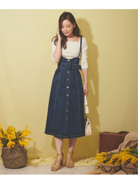 楽天市場】【SALE／70%OFF】ハイウエストデニムジャンスカ Noela  