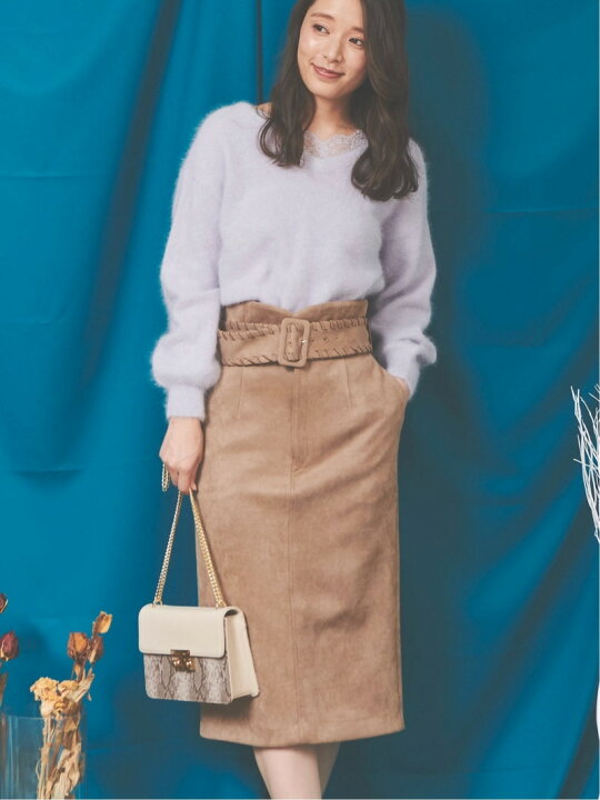 楽天市場】【SALE／60%OFF】スエードタイトスカート Noela ノエラ 