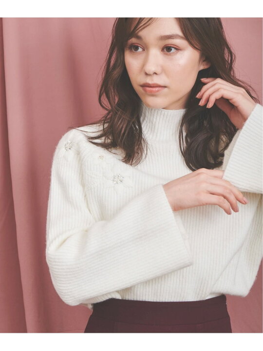 楽天市場】【SALE／70%OFF】フラワーフレアスリーブニット Noela  