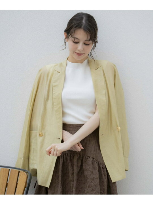 楽天市場】【SALE／70%OFF】シアーリネンライクジャケット Noela 