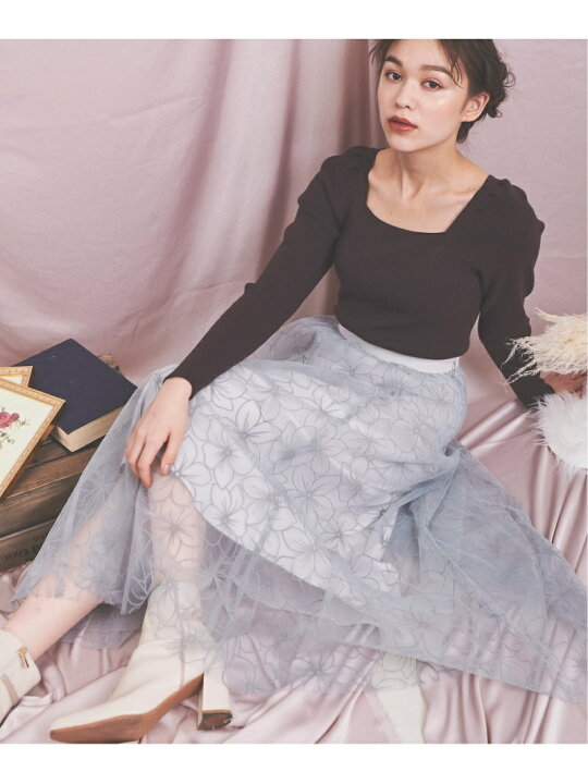 楽天市場】【SALE／60%OFF】フロッキーチュールスカート Noela ノエラ 