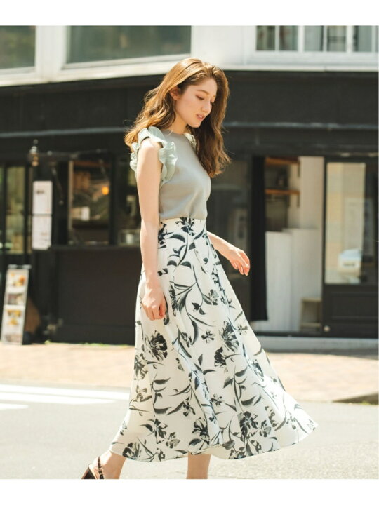 楽天市場】【SALE／60%OFF】単色花柄スカート Noela ノエラ スカート  