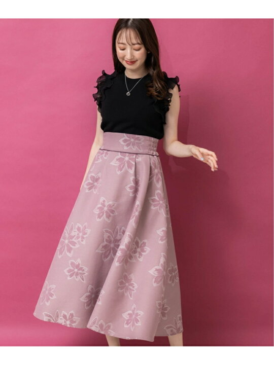 楽天市場】【SALE／60%OFF】ジャガード花柄スカート Noela ノエラ 
