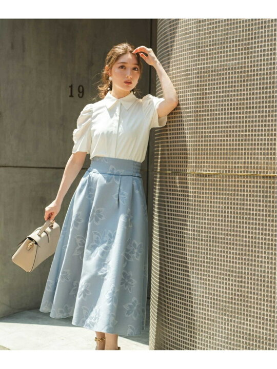 楽天市場】【SALE／60%OFF】ジャガード花柄スカート Noela ノエラ 