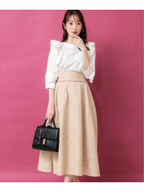 【SALE／70%OFF】ジャガード花柄スカート Noela ノエラ スカート ロング・マキシスカート ピンク ブルー ベージュ【RBA_E】【送料無料】[Rakuten Fashion]