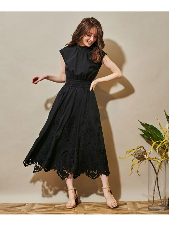楽天市場】【SALE／60%OFF】【美人百花8月号掲載】ヘム刺繍OP Noela 