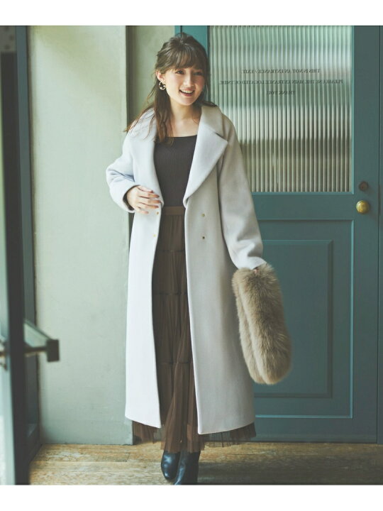 楽天市場】【SALE／60%OFF】ファーティペット付フレアチェスターコート  