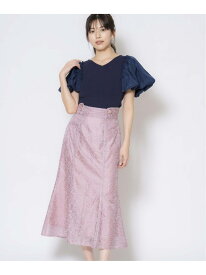 【SALE／70%OFF】刺繍パイピングスカート Noela ノエラ スカート ロング・マキシスカート グリーン ピンク ホワイト【RBA_E】【送料無料】[Rakuten Fashion]