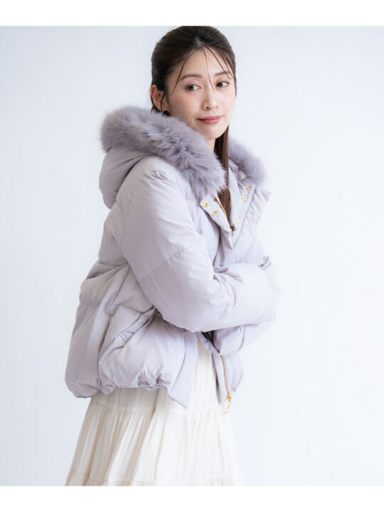 楽天市場】【SALE／50%OFF】ファー付きショートダウンコート Noela 