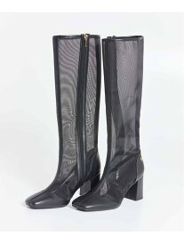 【SALE／80%OFF】シアーロングブーツ Noela ノエラ シューズ・靴 ブーツ ブラック ベージュ【RBA_E】[Rakuten Fashion]