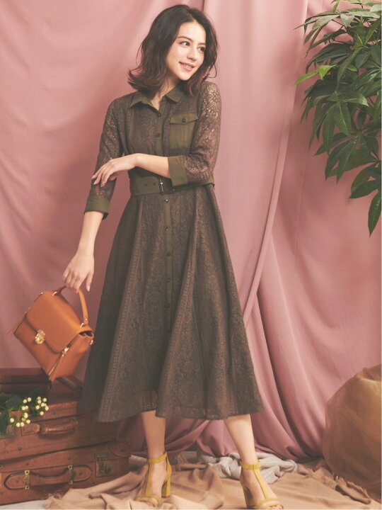 楽天市場】【SALE／60%OFF】レースサファリシャツワンピース Noela 