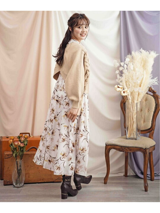 楽天市場】【SALE／70%OFF】2WAYニットセットフラワーワンピース Noela  