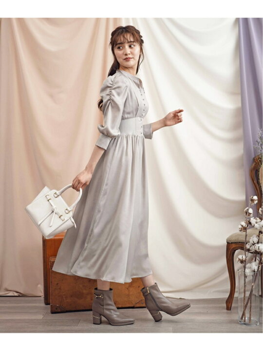 楽天市場】【SALE／60%OFF】ハイウエストサテンワンピース Noela 