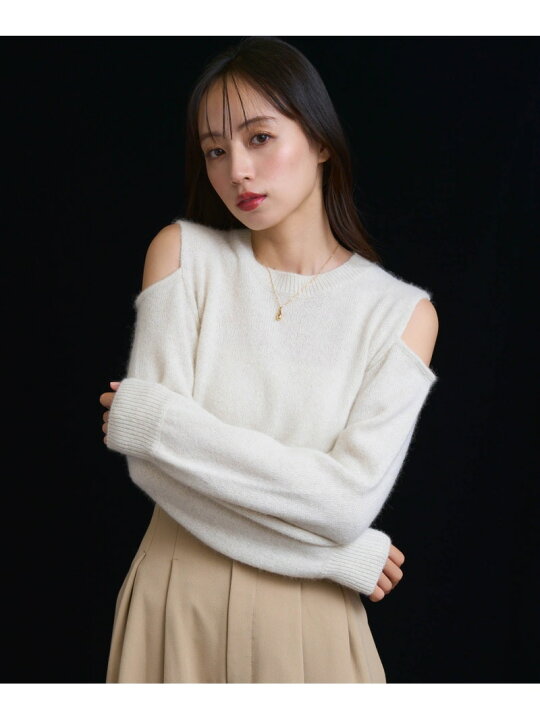 楽天市場】【SALE／60%OFF】オープンショルダーフォックスニット Noela 