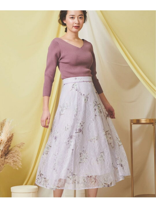 楽天市場】【SALE／70%OFF】フラワープリントレーススカート Noela  
