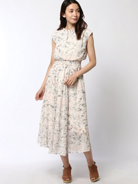 楽天市場】【SALE／60%OFF】コラージュフラワーロングOP Noela ノエラ  
