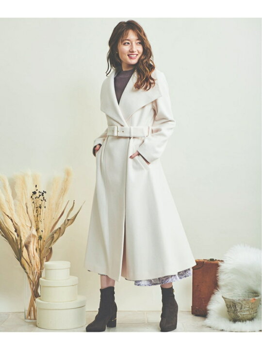楽天市場】【SALE／60%OFF】ショールカラーウールトレンチコート Noela 