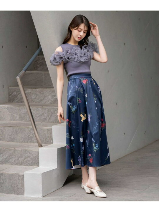 楽天市場】【SALE／50%OFF】モチーフフリルニット Noela ノエラ 