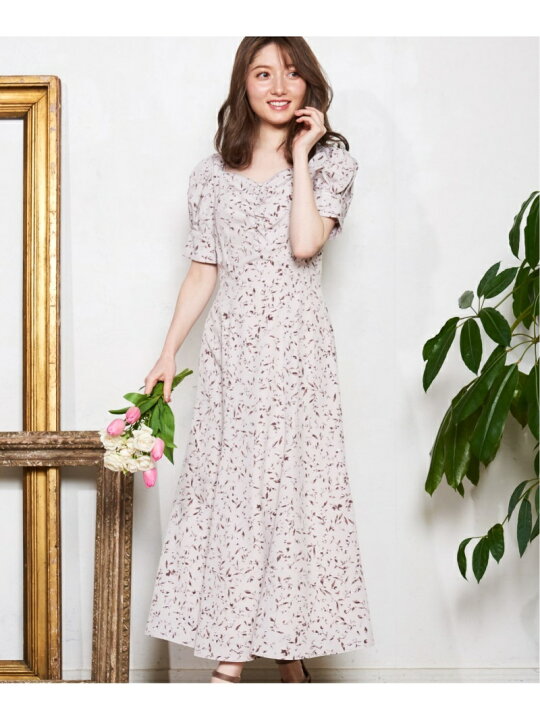 楽天市場】【SALE／70%OFF】フラワープリントパフスリーブワンピ Noela 