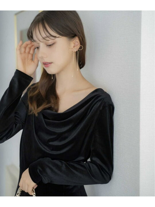 楽天市場】【SALE／40%OFF】ドレープベロアワンピ Noela ノエラ  