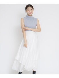 【SALE／70%OFF】シアーフレアスカート Noela ノエラ スカート ロング・マキシスカート ホワイト ベージュ グレー【RBA_E】【送料無料】[Rakuten Fashion]