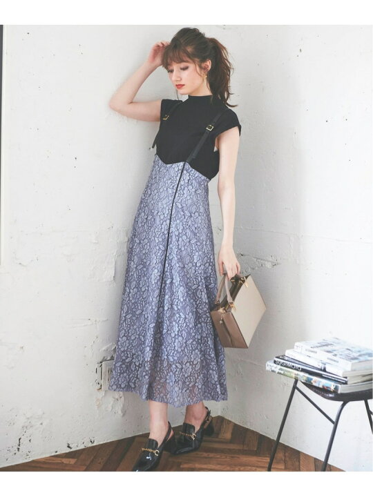 楽天市場】【SALE／60%OFF】インナーセットロングジャンパースカート 