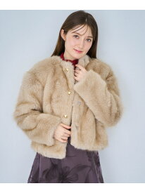 【SALE／40%OFF】ゴールドボタンファージャケット Noela ノエラ ジャケット・アウター ノーカラージャケット ゴールド ベージュ【RBA_E】【送料無料】[Rakuten Fashion]