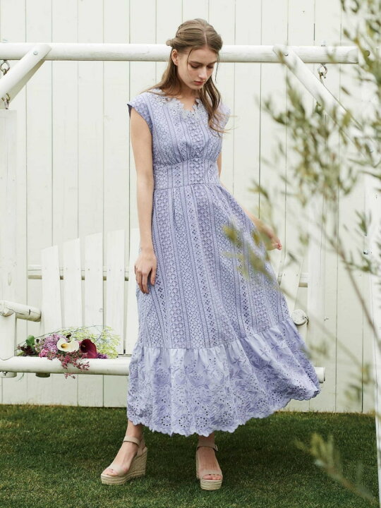 楽天市場】【SALE／60%OFF】コットンレースマキシワンピース Noela  