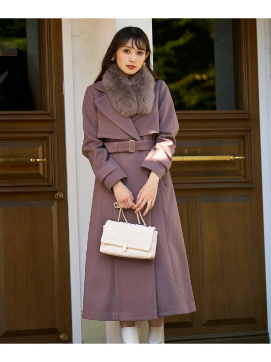楽天市場】【SALE／70%OFF】2WAYカラーバックプリーツウールトレンチ 