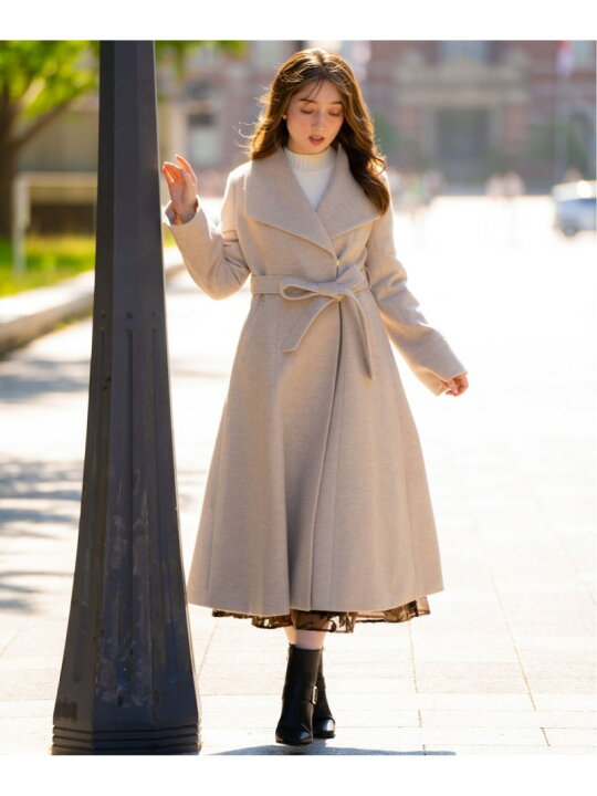 楽天市場】【SALE／70%OFF】ヘリンボーンビックカラーコート Noela 