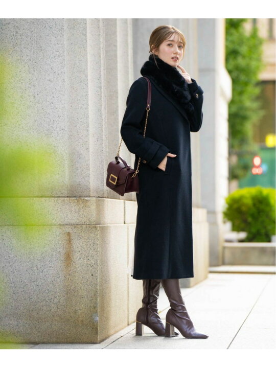 楽天市場】【SALE／60%OFF】フェイクファーショールカラーコート Noela  
