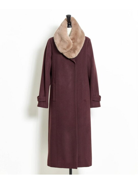 楽天市場】【SALE／60%OFF】フェイクファーショールカラーコート Noela  